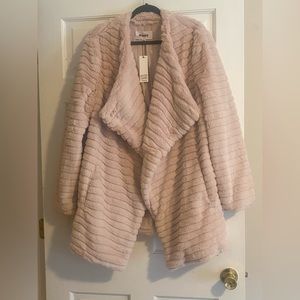 Mob Wife Aesthetic- BB Dakota Faux Fur, Pale Pink,  XXL, NWT